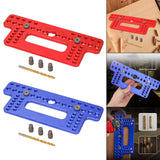 Maxbell Drawer Pull Drill Hole Handle Pitch Punch Locator for Flip Cover Hinge Shelf red