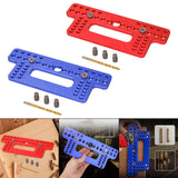 Maxbell Drawer Pull Drill Hole Handle Pitch Punch Locator for Flip Cover Hinge Shelf red