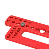Maxbell Drawer Pull Drill Hole Handle Pitch Punch Locator for Flip Cover Hinge Shelf red