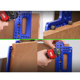 Maxbell Drawer Pull Drill Hole Handle Pitch Punch Locator for Flip Cover Hinge Shelf blue