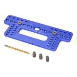 Maxbell Drawer Pull Drill Hole Handle Pitch Punch Locator for Flip Cover Hinge Shelf blue
