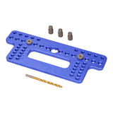 Maxbell Drawer Pull Drill Hole Handle Pitch Punch Locator for Flip Cover Hinge Shelf blue