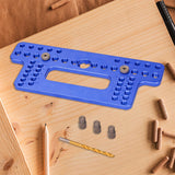 Maxbell Drawer Pull Drill Hole Handle Pitch Punch Locator for Flip Cover Hinge Shelf blue