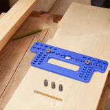 Maxbell Drawer Pull Drill Hole Handle Pitch Punch Locator for Flip Cover Hinge Shelf blue