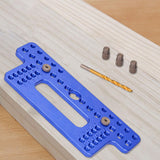 Maxbell Drawer Pull Drill Hole Handle Pitch Punch Locator for Flip Cover Hinge Shelf blue