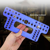 Maxbell Drawer Pull Drill Hole Handle Pitch Punch Locator for Flip Cover Hinge Shelf blue