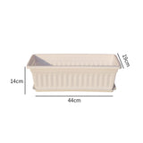 Maxbell Window Box Planter 17 inch Flower Box Pot for Windowsill Indoor Outdoor Yard white