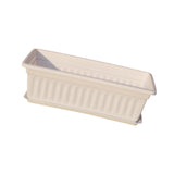 Maxbell Window Box Planter 17 inch Flower Box Pot for Windowsill Indoor Outdoor Yard white