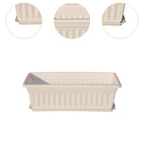 Maxbell Window Box Planter 17 inch Flower Box Pot for Windowsill Indoor Outdoor Yard white