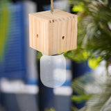 Maxbell Wooden Carpenter Bee Cage Garden Decor for Outdoor Garden Decoration Orchard Style A