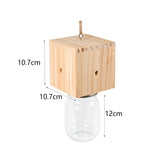 Maxbell Wooden Carpenter Bee Cage Garden Decor for Outdoor Garden Decoration Orchard Style A