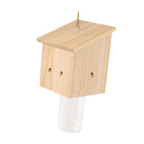 Maxbell Wooden Carpenter Bee Cage Garden Decor for Outdoor Garden Decoration Orchard Style B