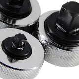 Maxbell 3Pcs Thumbwheel Ratchet Wrench Professional Anti Slip Knurled Grip Accessory