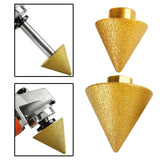 Maxbell Beveling Chamfer Bit Sturdy Countersink Bit for Angle Grinders Stone External Dia 38mm
