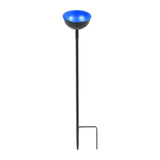 Maxbell Bee Feeder Stake Ornament Bee Watering Station for Park Yards Bird Lover Gift blue