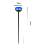 Maxbell Bee Feeder Stake Ornament Bee Watering Station for Park Yards Bird Lover Gift blue
