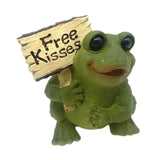 Maxbell Resin Frog Figurine Micro Landscape Outdoor Statue for Garden Backyard Patio Style A