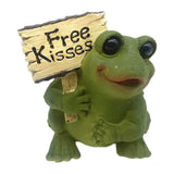 Maxbell Resin Frog Figurine Micro Landscape Outdoor Statue for Garden Backyard Patio Style A