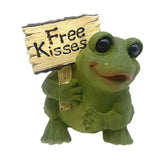 Maxbell Resin Frog Figurine Micro Landscape Outdoor Statue for Garden Backyard Patio Style A