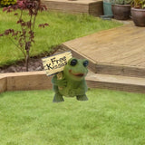 Maxbell Resin Frog Figurine Micro Landscape Outdoor Statue for Garden Backyard Patio Style A