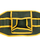 Maxbell Tool Belt Portable Multifunctional Work Apron for Handyman Carpenter Plumber Green Canvas