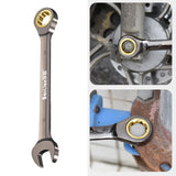 Maxbell Ratchet Wrench Combination Fixed Ratcheting Wrench for Car Repair Home Bike