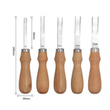 Maxbell 5x Edge Beveler Manual Tools Leathercraft Working Hand Leather Grooving Tool