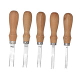 Maxbell 5x Edge Beveler Manual Tools Leathercraft Working Hand Leather Grooving Tool