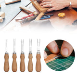 Maxbell 5x Edge Beveler Manual Tools Leathercraft Working Hand Leather Grooving Tool
