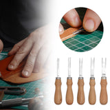 Maxbell 5x Edge Beveler Manual Tools Leathercraft Working Hand Leather Grooving Tool