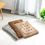 Maxbell Biscuit Shaped Seat Cushion Tatami Floor Cushion for Chair Sofa Balcony Home Gray