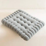 Maxbell Biscuit Shaped Seat Cushion Tatami Floor Cushion for Chair Sofa Balcony Home Gray