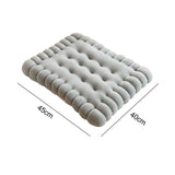 Maxbell Biscuit Shaped Seat Cushion Tatami Floor Cushion for Chair Sofa Balcony Home Gray