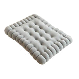 Maxbell Biscuit Shaped Seat Cushion Tatami Floor Cushion for Chair Sofa Balcony Home Gray