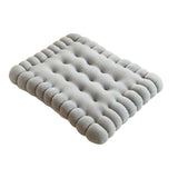 Maxbell Biscuit Shaped Seat Cushion Tatami Floor Cushion for Chair Sofa Balcony Home Gray