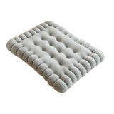 Maxbell Biscuit Shaped Seat Cushion Tatami Floor Cushion for Chair Sofa Balcony Home Gray