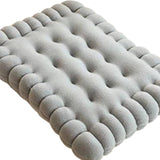 Maxbell Biscuit Shaped Seat Cushion Tatami Floor Cushion for Chair Sofa Balcony Home Gray