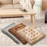 Maxbell Biscuit Shaped Seat Cushion Tatami Floor Cushion for Chair Sofa Balcony Home Gray