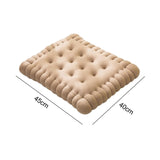 Maxbell Biscuit Shaped Seat Cushion Tatami Floor Cushion for Chair Sofa Balcony Home Light Coffee