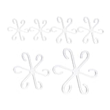 Maxbell 6Pcs Plant Support Stakes Clear Garden Stakes for Tomato Outdoor Plant Peony