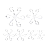 Maxbell 6Pcs Plant Support Stakes Clear Garden Stakes for Tomato Outdoor Plant Peony