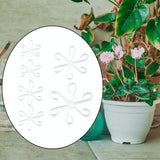 Maxbell 6Pcs Plant Support Stakes Clear Garden Stakes for Tomato Outdoor Plant Peony