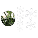 Maxbell 6Pcs Plant Support Stakes Clear Garden Stakes for Tomato Outdoor Plant Peony