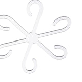 Maxbell 6Pcs Plant Support Stakes Clear Garden Stakes for Tomato Outdoor Plant Peony