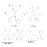 Maxbell 6Pcs Plant Support Stakes Clear Garden Stakes for Tomato Outdoor Plant Peony