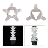 Maxbell Vertical Garden Planter Hydroponics Growing Tower for Peppers Indoor Outdoor 5 Holes Single Tier