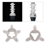 Maxbell 2xVertical Garden Planter Hydroponics Growing Tower for Peppers Indoor Outdoor 5 Holes Single Tier