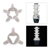 Maxbell 2xVertical Garden Planter Hydroponics Growing Tower for Peppers Indoor Outdoor 5 Holes Single Tier