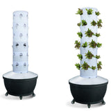 Maxbell Vertical Garden Planter Hydroponics Growing Tower for Peppers Indoor Outdoor 5 Holes Single Tier