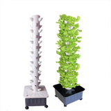 Maxbell 2xVertical Garden Planter Hydroponics Growing Tower for Peppers Indoor Outdoor 5 Holes Single Tier